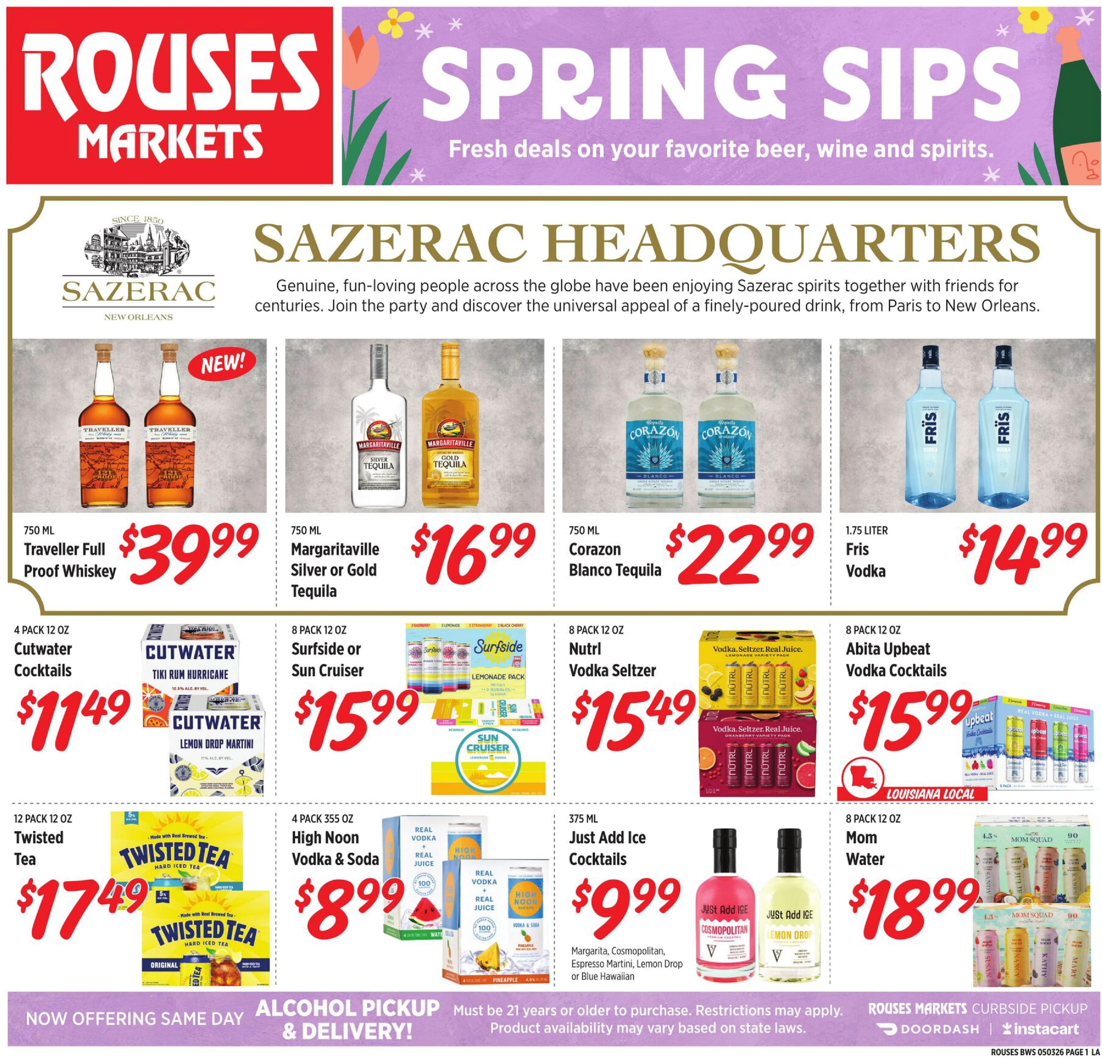 Alcohol Specials
